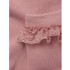 Minymo - Dívčí ponožky s krajkovým lemem - Ash Rose