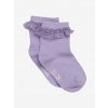 Minymo - Dívčí ponožky s krajkovým lemem - Lavender
