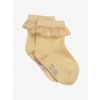 Minymo - Dívčí ponožky s krajkovým lemem - Straw
