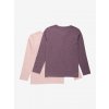 Minymo - Triko s dlouhým rukávem 2ks - Misty Rose