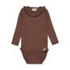 Minymo - Žebrované body - Cocoa Brown