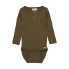 Minymo - Žebrované body - Dark Olive