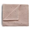 Mushie - Pletená dětská deka z organické bavlny