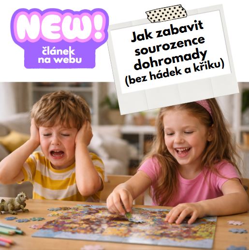 Jak zabavit sourozence dohromady (bez hádek a křiku)
