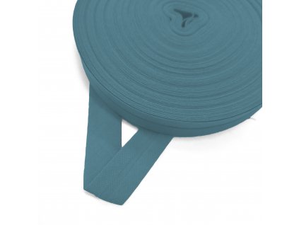 2731 Šikmý proužek bavlněný 20 mm zažehlený jeans