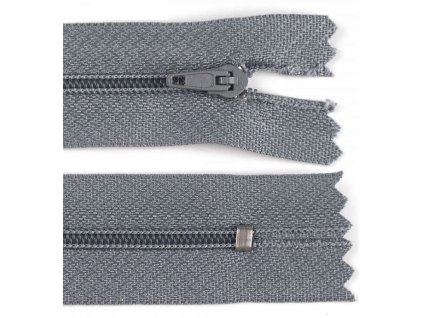 Spirálový zip 3 mm, pinlock Šedá
