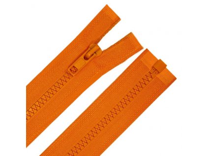 kostěný zip oranžová