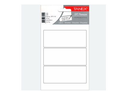TANEX - Samolepísí štítky 40x100mm