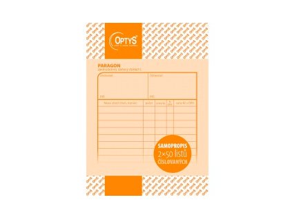 Paragon číslovaný propisovací - OP 1086