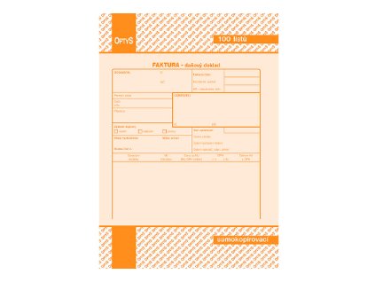 Faktura A5 propisovací - OP 1072
