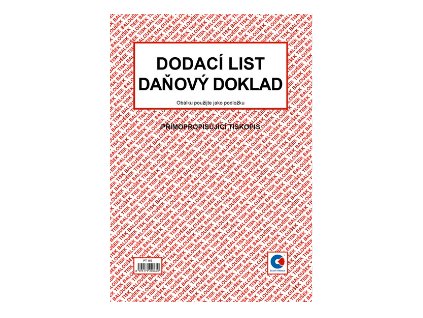 Dodací list A4 propisovací - PT 150