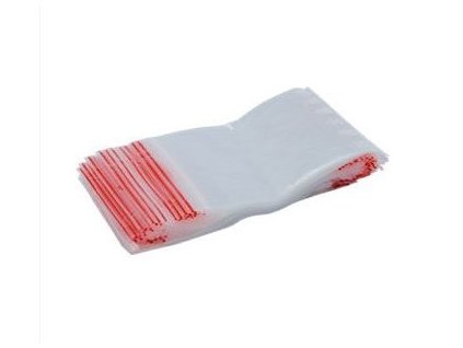 Zipový sáček PE Quicksafe 4 × 6 cm s rychlouzavíracím klipem, balení 100 ks z www.majjam.cz