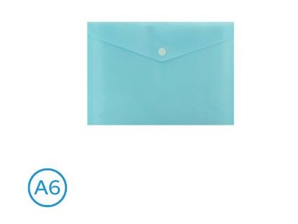 Obal spisový druk A6 - modrá pastelová