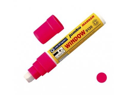 Centropen - Fix křídový, výlohy - růžová