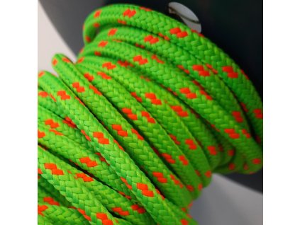 PES šňůra 58mm - zeleno-oranžová