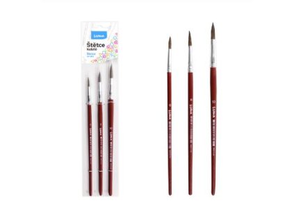 Štětce kulaté SADA 3KS