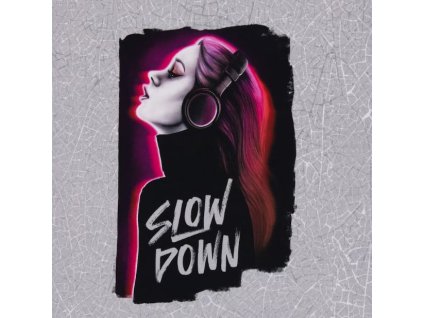 Teplákovina panel - Slow down - 80x140cm