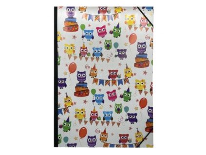 Desky na výkresy A3/A4 - Sovy, Sloni, Ptáčci