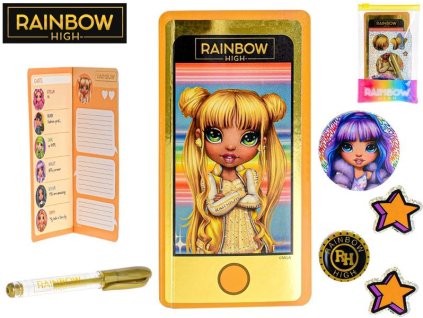Rainbow High A6 zápisník s perem 4barvy