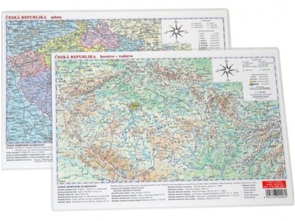 Mapa České republiky A4