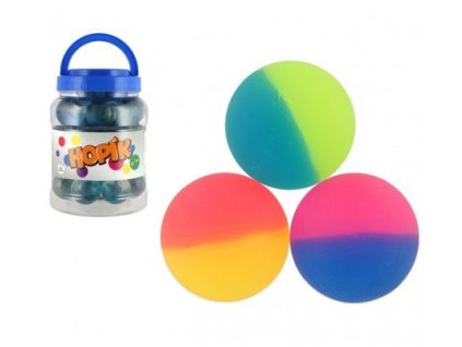 Míček/hopík duhový 6cm 3 barvy