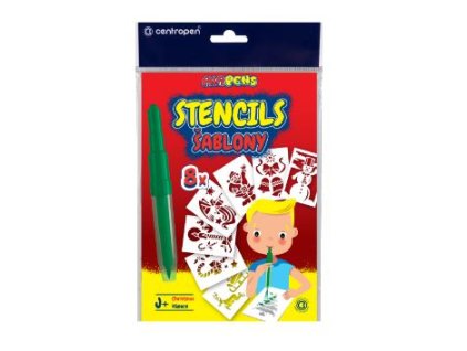 Šablony na foukací fixy CENTROPEN set J+