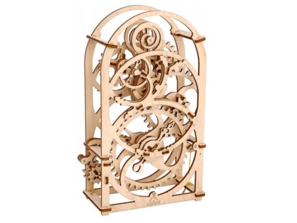 Ugears 3D dřevěné mechanické puzzle Hodinový strojek
