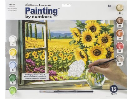 Malování podle čísel 30 x 40 cm - Slunečnice