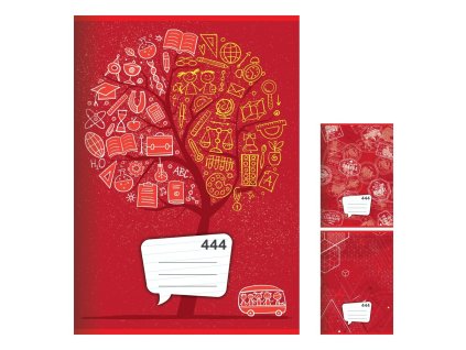 Školní sešit 444 - A4, linkovaný, 40 listů