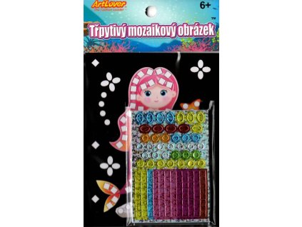 Mini třpytivý mozaikový obrázek - Víly