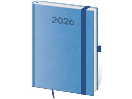 Denní diář B6 Print Pop světle modrý