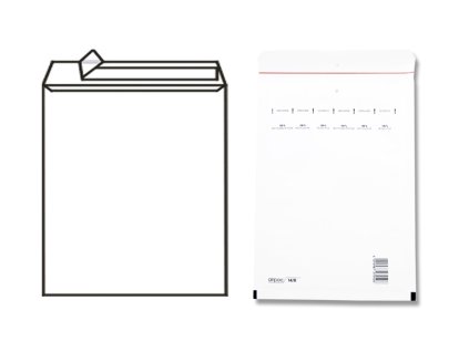 Bílá bublinková dopisní obálka s rozměry 270 x 360 mm, vhodná pro bezpečné zasílání citlivých a křehkých předmětů.
