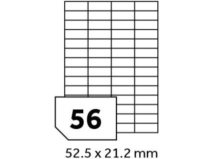 Print etikety A4 - 52,5 x 21,2 mm - 1 ks