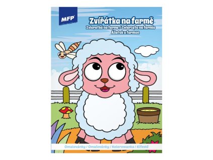 Omalovánky MFP A4 Zvířátka na farmě – dětské omalovánky 16 stran formátu A4 s motivy zvířátek z farmy z www.majjam.cz