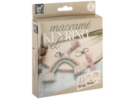 Tvořivá sada – makramé klíčenky, 2 ks, kreativní set pro výrobu originálních doplňků z www.majjam.cz