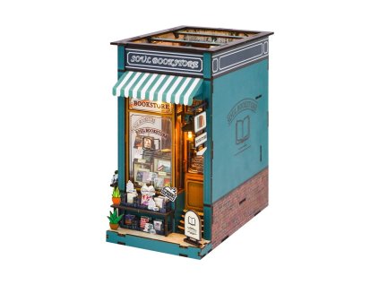 2Kids Toys 3D skládačka – Zarážka na knihy Knihkupectví duše, detailní miniatura s LED osvětlením, kreativní dekorace pro knihovnu z www.majjam.cz