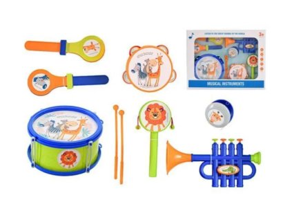 Sada hudebních nástrojů 7 ks s paličkami