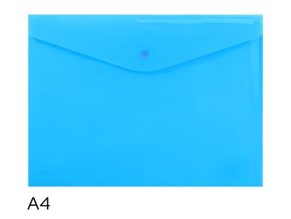 Obal spisový s klopou a drukem A4, modrý