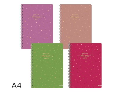 Blok spirála A4 GOLD linka 60l