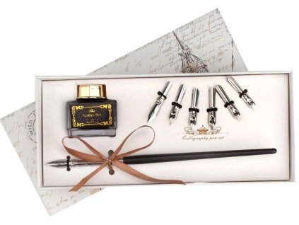 Kaligrafická sada pro elegantní psaní a umělecké písmo, kreativní potřeby na kaligrafii,