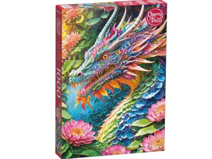 Puzzle 1000 dílků Cherry Pazzi Drak – kvalitní puzzle s magickým motivem, saténový povrch, vyrobeno v EU