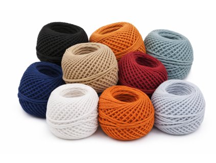 : Bavlněná macramé / háčkovací příze rozčesávací, klubko v různých barvách, vhodná na macramé a dekoraceChatGPT Image 6. 1. 2026 21 54 38