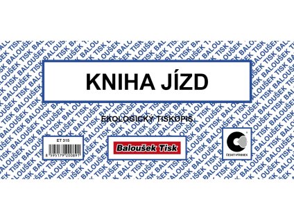 Kniha jízd firemním a soukromým vozidlem 1/3 A4