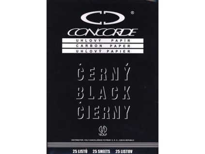 Uhlový papír A4 černý - 25 listů