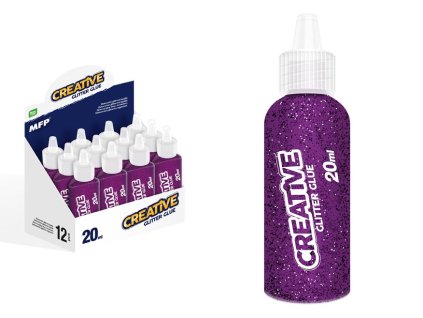 Lepidlo glitrové 20ml růžové