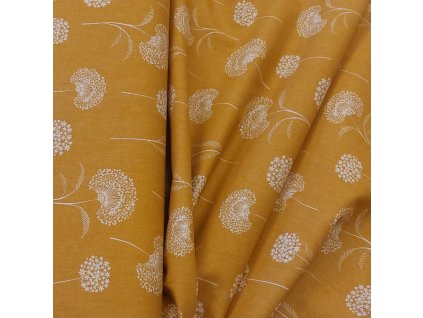 Potahová látka - Pampeliška, okrová