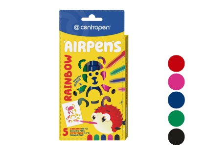 Foukací fixy CENTROPEN 1500/ 5 sada RAINBOW