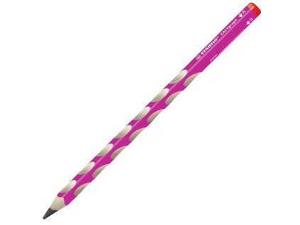 Ergonomická grafitová tužka pro praváky STABILO EASYgraph HB - růžová