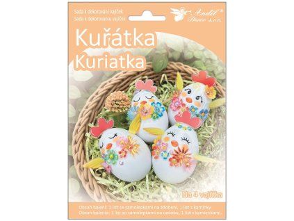 Sada k dekorování vajíček - kuřátka