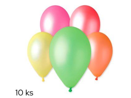 Balónky 10ks NEON mix